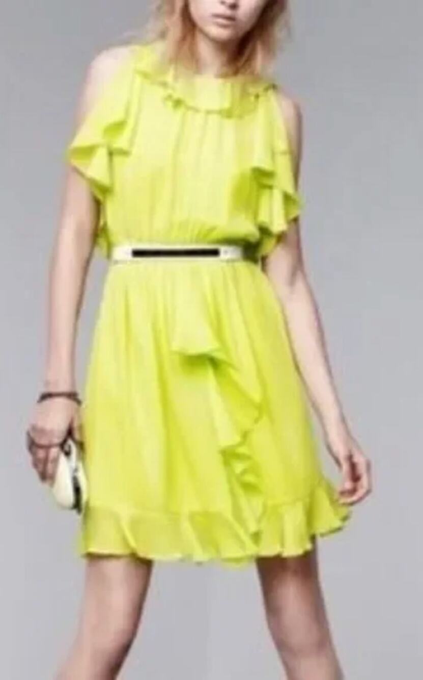 Prabal Gurung Target dress yellow lime 10